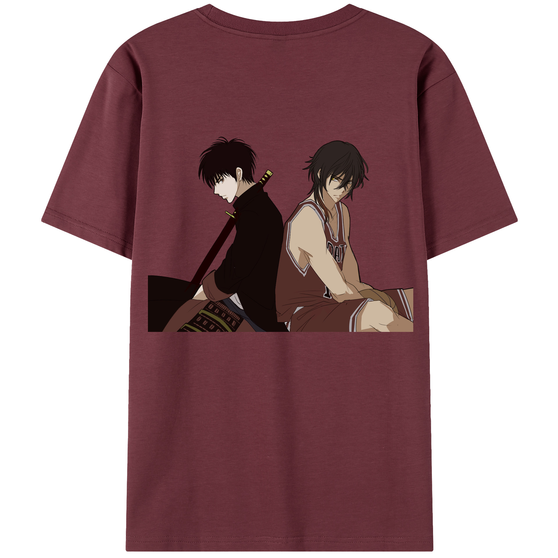 SLAM DUNK／スラムダンク 綿100％半袖Tシャツ（背面プリント）